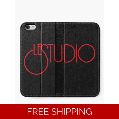 Le Studio Iphone Wallet Red Logo